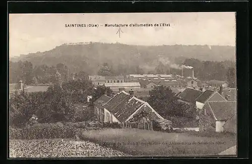 AK Saintines, Manufacture d`allumettes de l`Etat, Streichholzfabrik