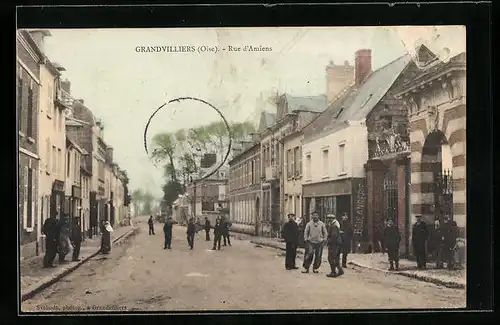 AK Grandvilliers, Rue d`Amiens