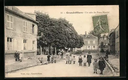 AK Grandvilliers, Un coin du Franc-Marche