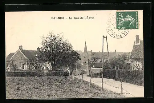 AK Parnes, La Rue de l`Ecole