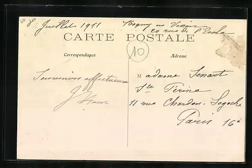 AK Parnes, La Rue de l`Ecole