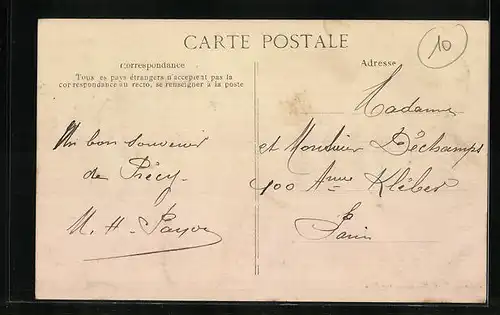 AK Precy-sur-Oise, Les Bords de l`Oise, Bootsanlegestelle