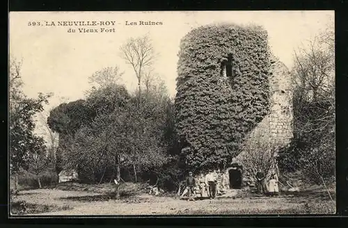 AK La Neuville-Roy, Les Ruines du Vieux Fort