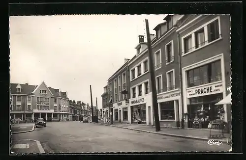 AK Grandvilliers, Place Barbier, Hotel du France