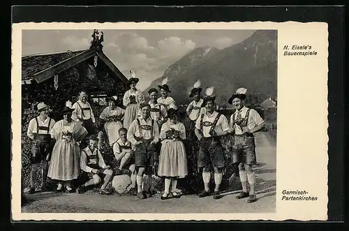 AK Garmisch-Partenkirchen, N. Eisele`s Bauernspiele