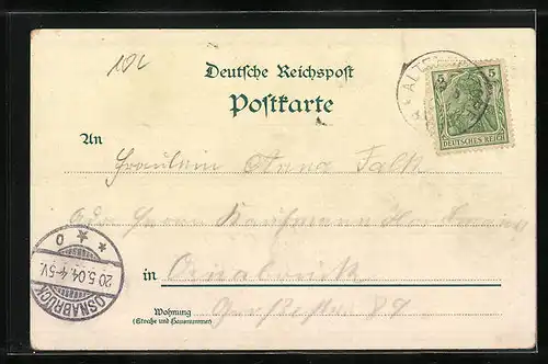 Lithographie Rüdesheim am Rhein, National-Denkmal a. d. Niederwald, Mäuseturm, Rheinstein