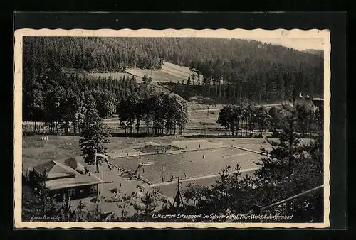 AK Sitzendorf im Schwarzatal /Thür. Wald, Schwimmbad