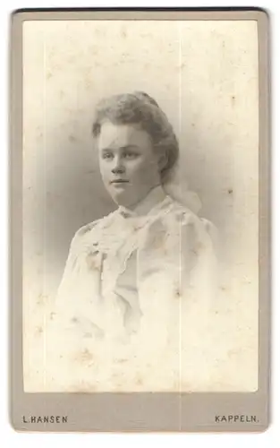 Fotografie L. Hansen, Kappeln, Junge Dame mit hochgestecktem Haar