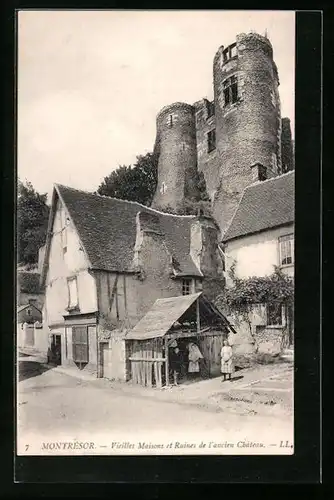 AK Montrésor, Vieilles Maisons et Ruines de l`Ancien Chateau