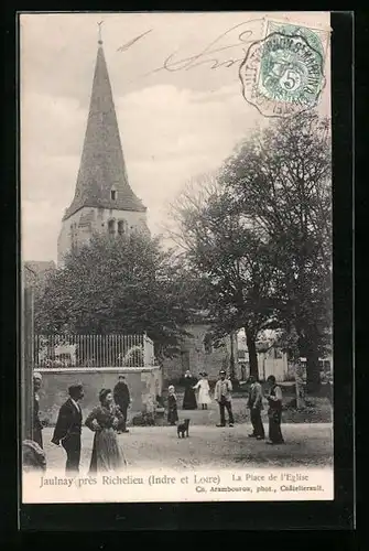 AK Jaulnay près Richelieu, La Place de l`Eglise