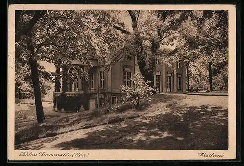 AK Freienwalde /Oder, Westfront des Schlosses