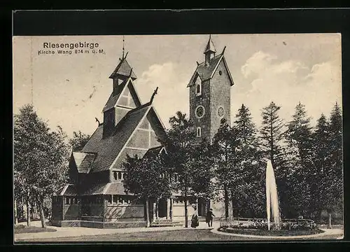 AK Brückenberg /Riesengebirge, Kirche Wang