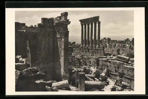 AK Baalbek, Ruinen historischer Bauten