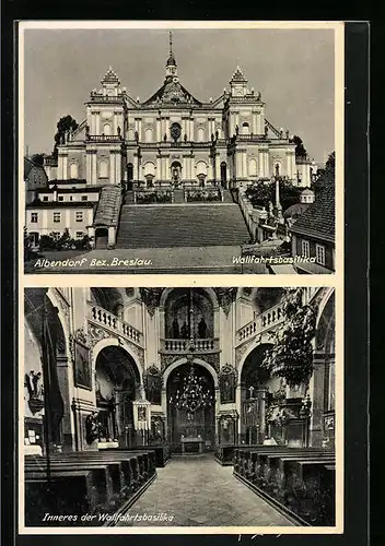AK Albendorf, Wallfahrtsbasilika, Innenansicht