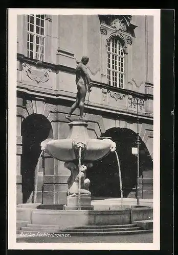 AK Breslau, Fechterbrunnen