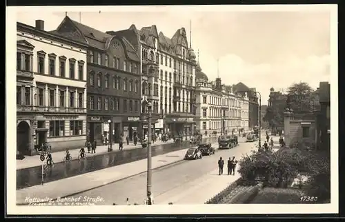 AK Kattowitz, Hotel Monopol in der Bahnhofstrasse