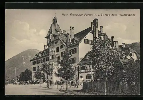 AK Mürzzuschlag, Hotel Erzherzog Johann
