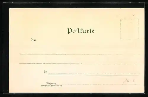 Lithographie Herrenchiemsee, Innenansicht des Schlosses