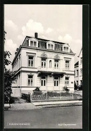 AK Bad Oeynhausen, Hotel Kurheim Rheineck in der Luisenstrasse 3