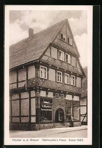 AK Höxter a. d. Weser, Hüttesche`s Haus 1565