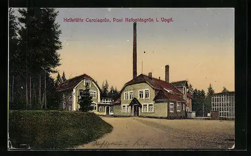 AK Reiboldsgrün i. Vogtl., Heilstätte Carolagrün in der Teilansicht
