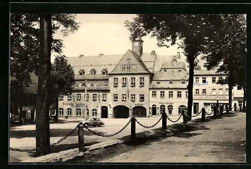 AK Wolkenstein-Warmbad, Gasthof Ratskeller am Markt