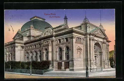 AK Essen /Ruhr, Blick auf das Stadttheater