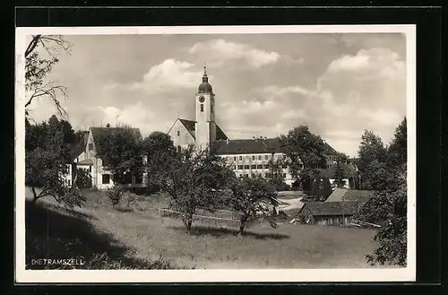 AK Dietramszell /Obb., Ortsansicht mit Kirche