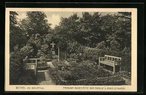 AK Bethel bei Bielefeld, Friedhof-Ruhestätte der Familie v. Bodelschwingh