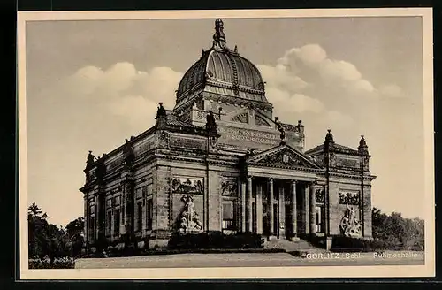 AK Görlitz, Ruhmeshalle mit Haupteingang