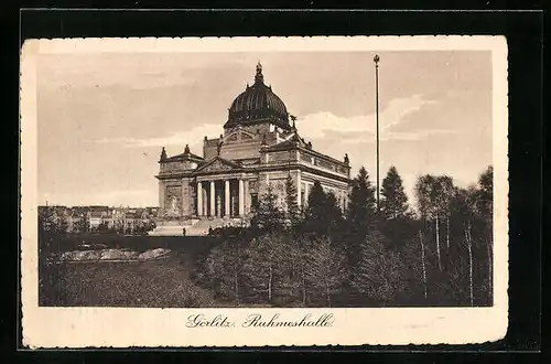 AK Görlitz, Blick auf die Ruhmeshalle