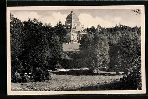 AK Görlitz, Blick zur Ruhmeshalle