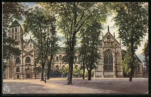 AK Münster i. W., Teilansicht des Doms