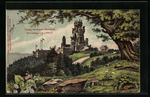 AK Hohensyburg i. Westf., Kaiser Wilhelm-Denkmal