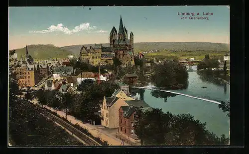 AK Limburg a. Lahn, Ortsansicht mit Fluss