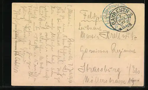 AK Bayreuth, Totalansicht der Stadt