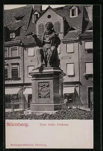 AK Nürnberg, Hans Sachs Denkmal