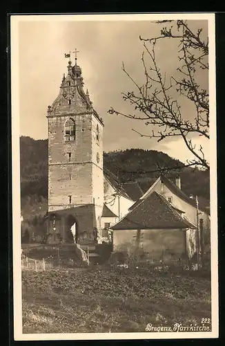 AK Bregenz, Blick auf die Pfarrkirche