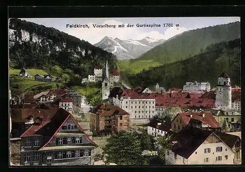 AK Feldkirch, Vorarlberg mit der Gurtisspitze