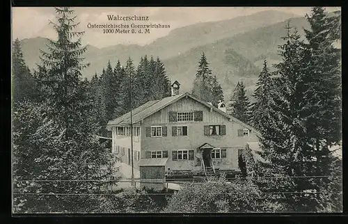 AK Walzerschanz, Gatshaus Grenzwirtshaus in Alleinlage