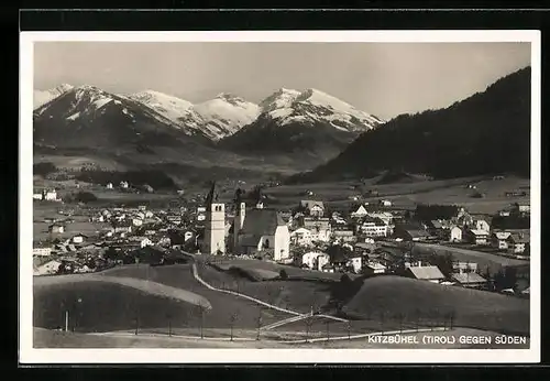 AK Kitzbühel, Ortsansicht von der Südseite