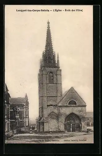 AK Longpre-les-Corps-Saints, L`Eglise