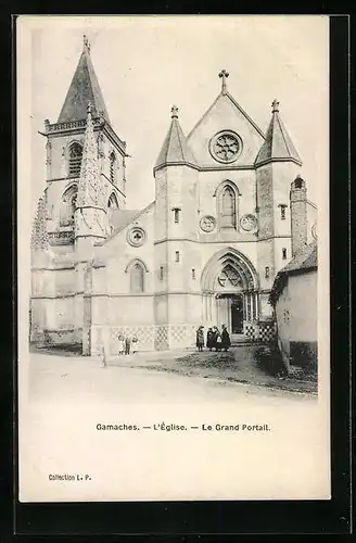 AK Gamaches, L`Église, Le Grand Portail