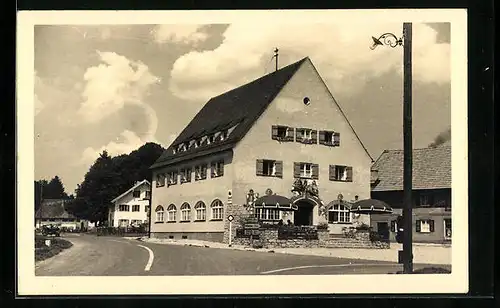 AK Peiting, Strassenpartie am Weilheimer Hof