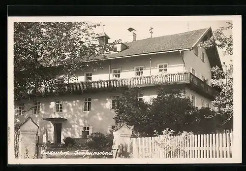 Foto-AK Grafenaschau, Blick auf das Hotel Lindenhof ca. 1930