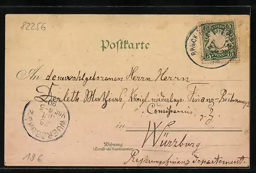 Lithographie Fürstenfeld-Bruck, Gasthaus Marta-Keller, Gasthof Ludwigs-Höhe, Unteroffizier Schule