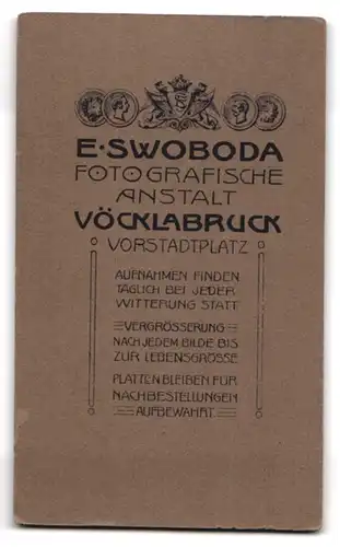 Fotografie E. Swoboda, Vöcklabruck, Vorstadtplatz, Junger Mann im feinen Anzug und Krawatte