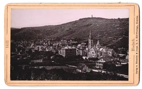 Fotografie Römmler & Jonas, Dresden, Ansicht Heslach, Ortspartie mit Kirche