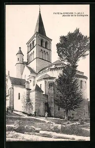 AK Faye-la-Vineuse, Abside de la Collégiale