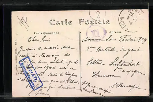 AK Monts, Vue générale prise du Sud-Est